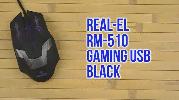 Распаковка Real-El RM-510 Gaming USB Black