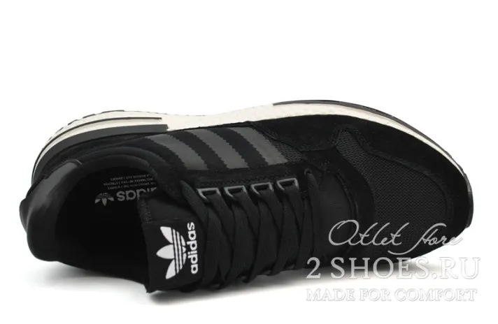 Кроссовки Adidas ZX 500 RM Black Core Footwear White-1